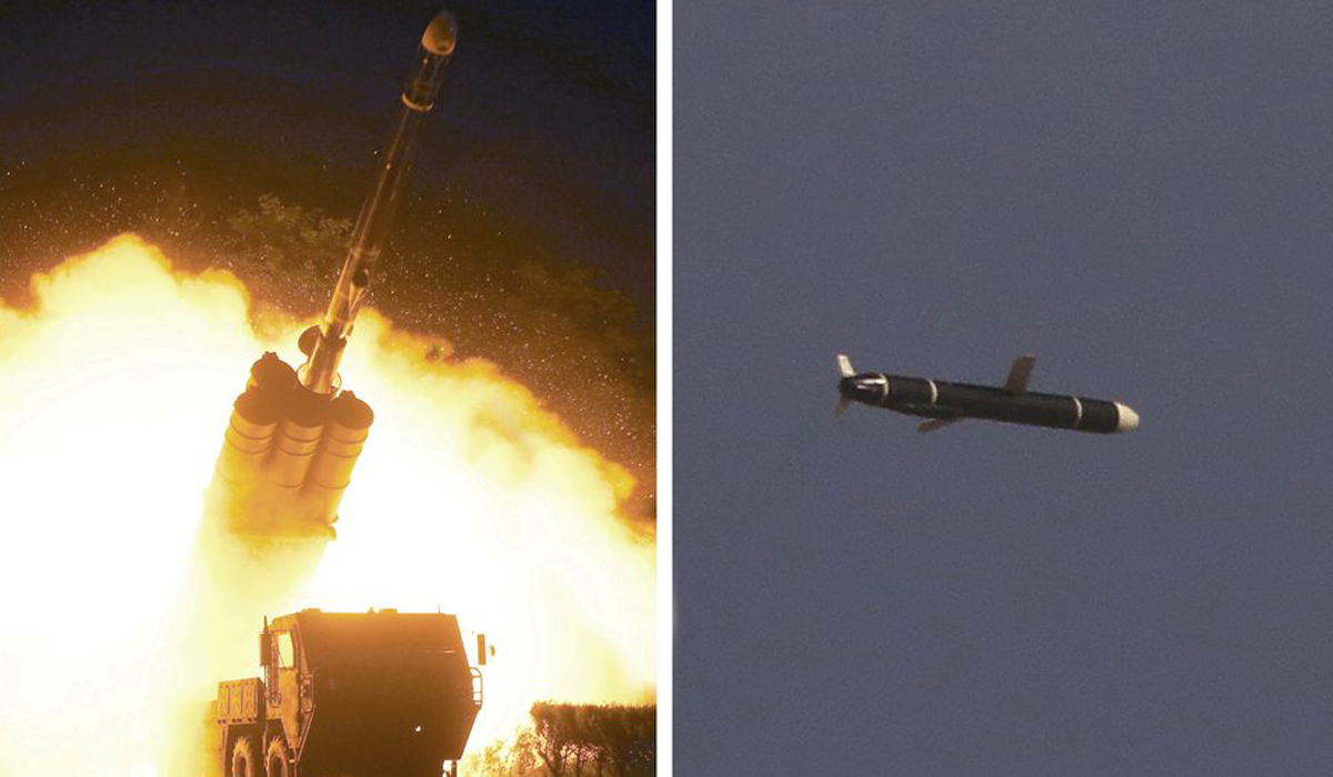 The Academy of National Defense Science conducts long-range cruise missile tests in North Korea